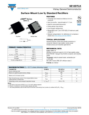 SE12DTLK 数据手册首页