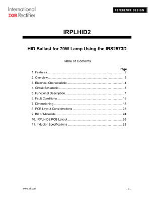 IRPLHID2A 数据手册首页