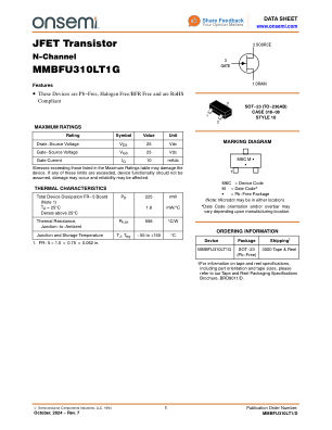 MMBFU310LT1 数据手册首页