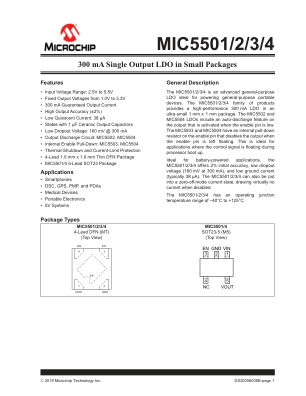 MIC5504-1.2YM5-TR 数据手册首页