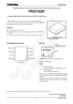 TPD7102F 数据手册首页