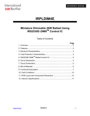 IRPLDIM4E 数据手册首页