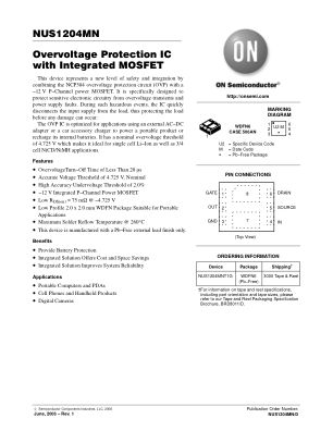 NUS1204MN datasheet cover page