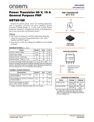 NST60100 数据手册首页