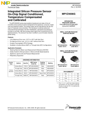 MPVZ4006G datasheet cover page