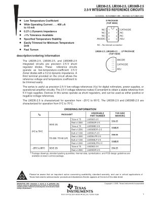 LM336B-2.5 datasheet cover page
