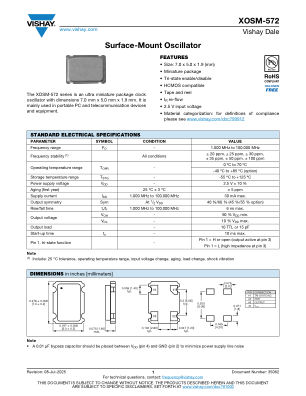 XOSM572 数据手册首页