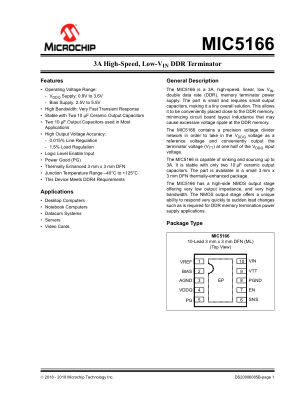 MIC5166YML-TR 数据手册首页