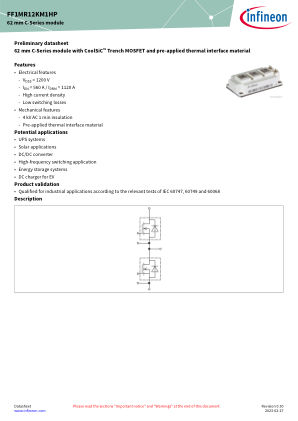 FF1MR12KM1HP datasheet cover page