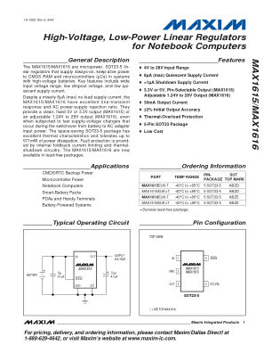 MAX1615-MAX1616 datasheet cover page