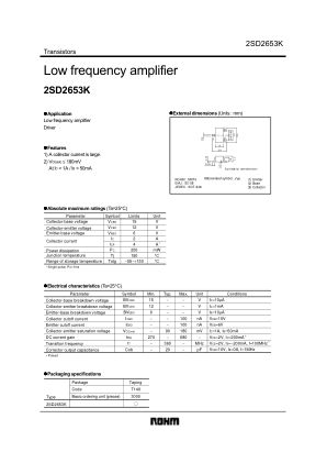 2SD2653K datasheet cover page