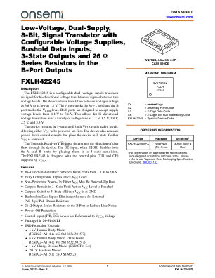 FXLH42245 datasheet cover page