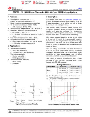 TMP61 datasheet cover page