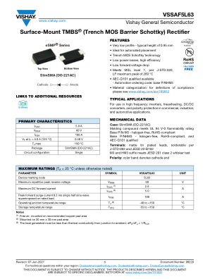 VSSAF5L63 datasheet cover page