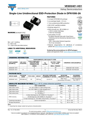 VESD24E1-HD1 数据手册首页