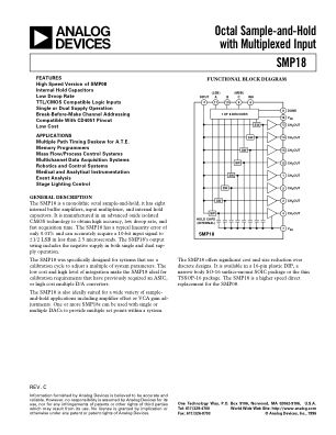SMP18 数据手册首页
