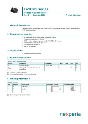 BZX585-B2V4 datasheet cover page