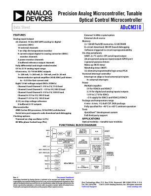 ADUCM310 数据手册首页