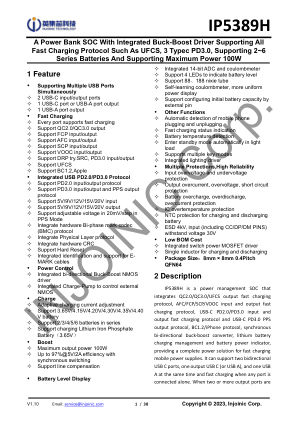 IP5389H datasheet cover page