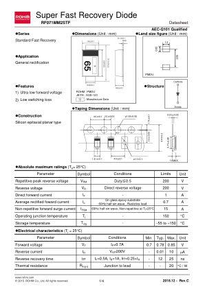 RF071MM2STF datasheet cover page