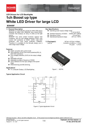 BD9409F 数据手册首页