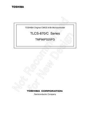 TMP86PS25FG datasheet cover page