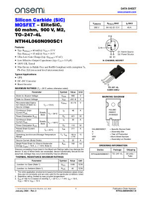 NTH4L060N090SC1 数据手册首页