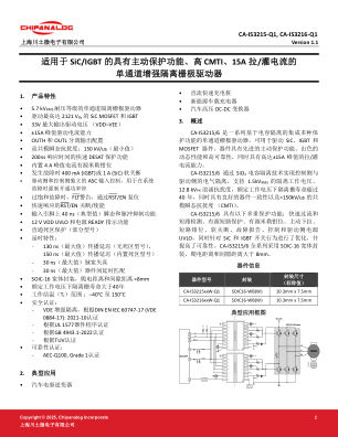CA-IS3215 datasheet cover page