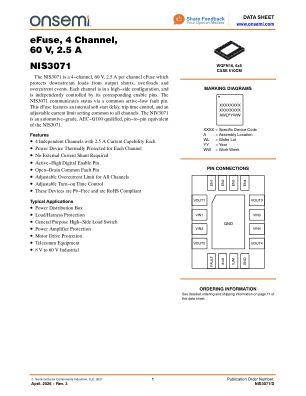 NIS3071 数据手册首页