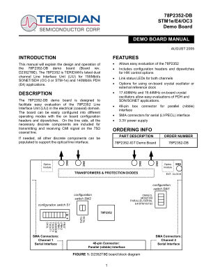 78P2352-DB datasheet cover page