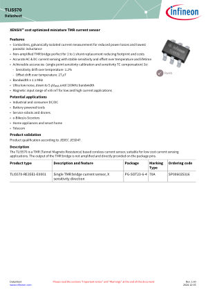 TLI5570-RE35E1-E0001 datasheet cover page