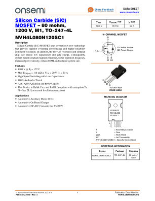 NVH4L080N120SC1 数据手册首页