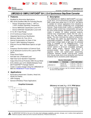 LMR23625-Q1 datasheet cover page