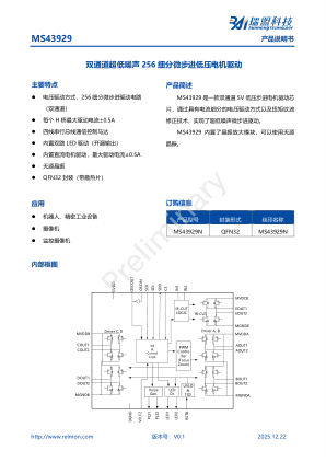 MS43929 datasheet cover page
