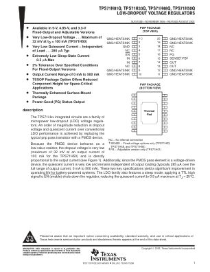 TPS71H01 数据手册首页