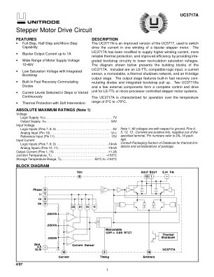 UC3717A datasheet cover page