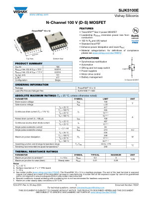 SIJK5100E datasheet cover page