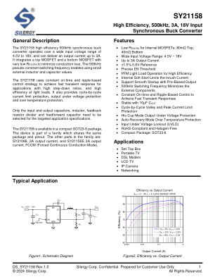 SY21158ABT datasheet cover page