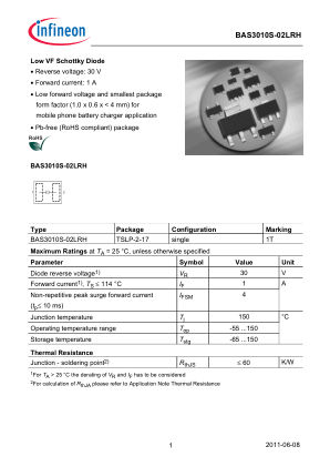 BAS3010S-02LRH datasheet cover page
