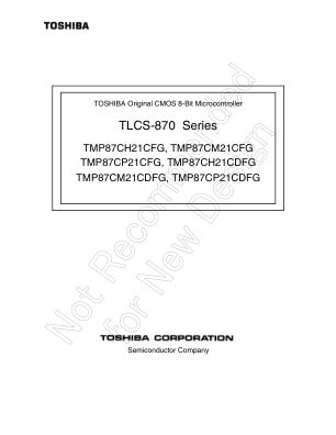 TMP87CH21CFG datasheet cover page
