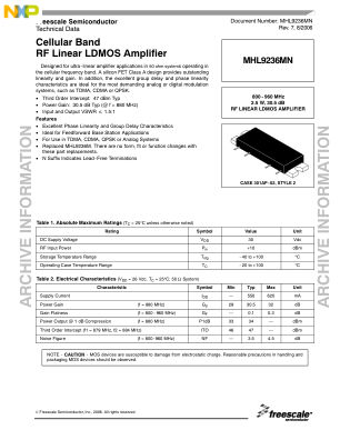 MHL9236MN datasheet cover page