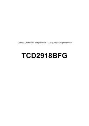 TCD2918BFG 数据手册首页