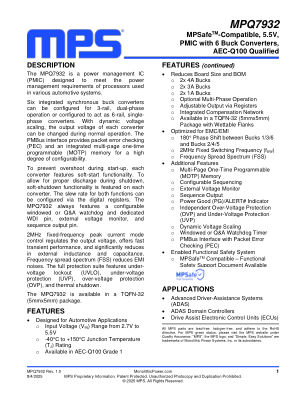 MPQ7932-AEC1 datasheet cover page