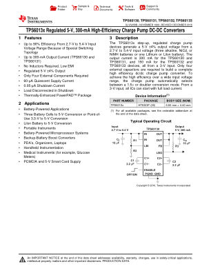 TPS60133 数据手册首页