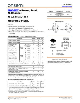 NTMFD5C446NL 数据手册首页