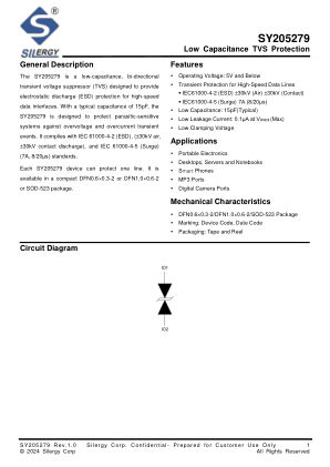 SY205279DXD datasheet cover page