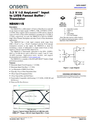NB6N11S datasheet cover page