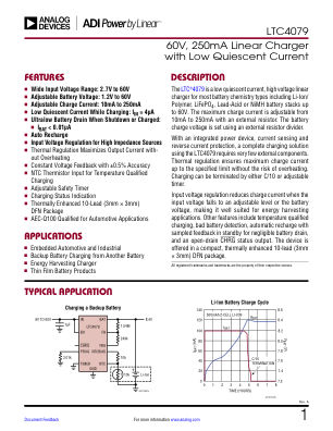 LTC4079 datasheet cover page