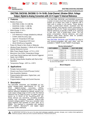 DAC8568 数据手册首页