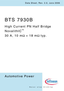 BTS7930B 数据手册首页